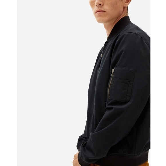 NEW EVERLANE Recycled Canvas Water Resistant Utility Bomber Flight Jacket M - Picture 8 of 12